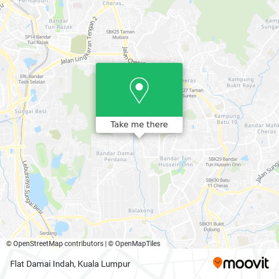 Peta Flat Damai Indah