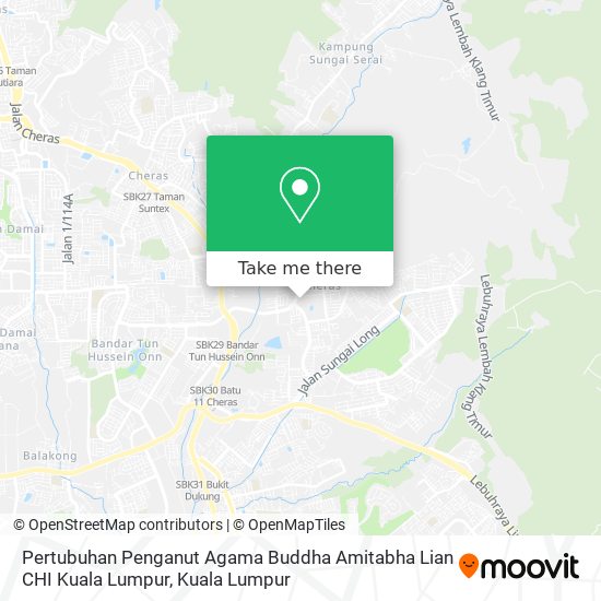 Pertubuhan Penganut Agama Buddha Amitabha Lian CHI Kuala Lumpur map