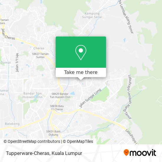 Tupperware-Cheras map