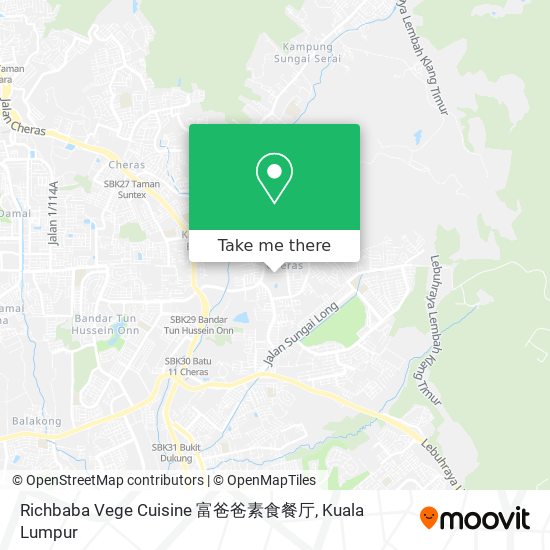 Richbaba Vege Cuisine 富爸爸素食餐厅 map
