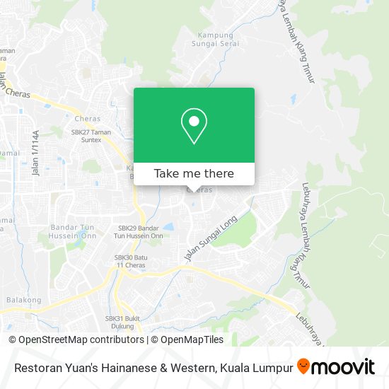 Restoran Yuan's Hainanese & Western map