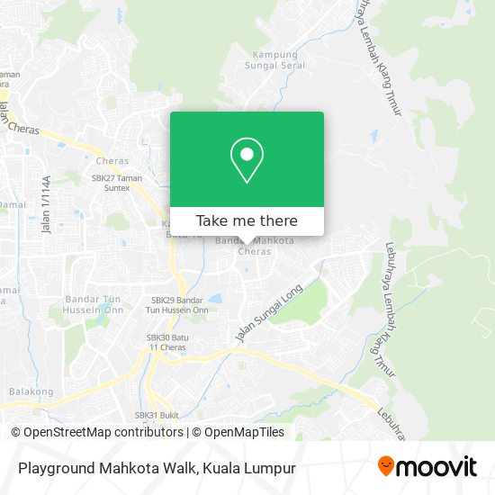 Playground Mahkota Walk map