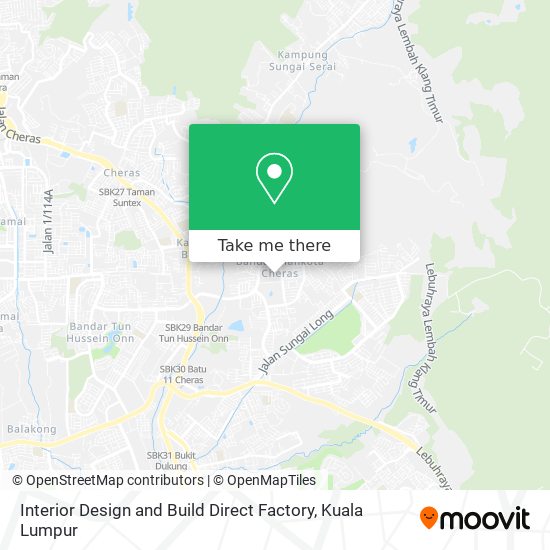 Interior Design and Build Direct Factory map