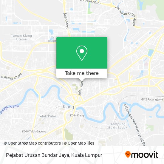 Pejabat Urusan Bundar Jaya map