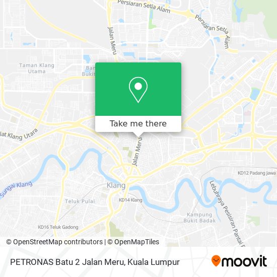 Peta PETRONAS Batu 2 Jalan Meru