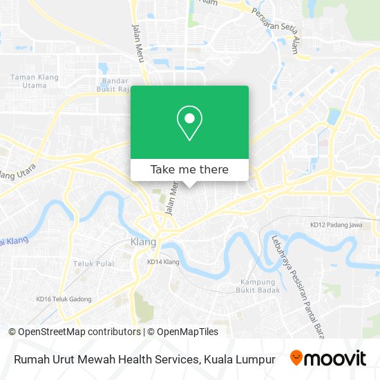 Peta Rumah Urut Mewah Health Services