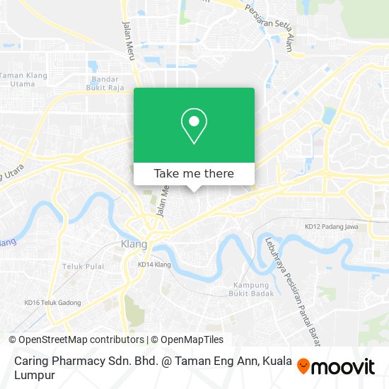 Peta Caring Pharmacy Sdn. Bhd. @ Taman Eng Ann
