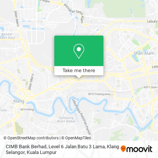 CIMB Bank Berhad, Level 6 Jalan Batu 3 Lama, Klang Selangor map