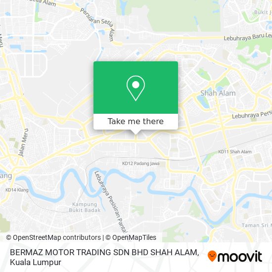 BERMAZ MOTOR TRADING SDN BHD SHAH ALAM map