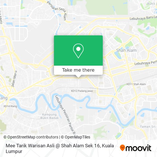 Peta Mee Tarik Warisan Asli @ Shah Alam Sek 16