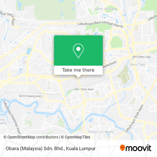 Obara (Malaysia) Sdn. Bhd. map
