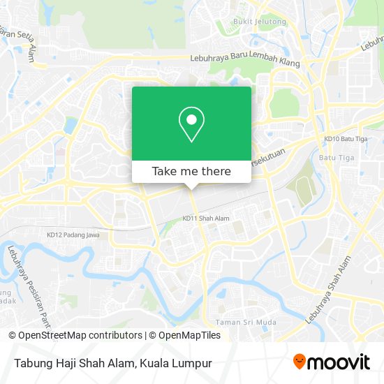 Tabung Haji Shah Alam map