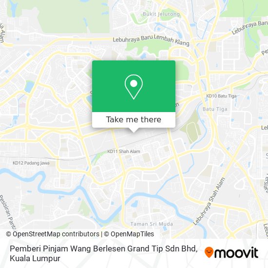 Peta Pemberi Pinjam Wang Berlesen Grand Tip Sdn Bhd