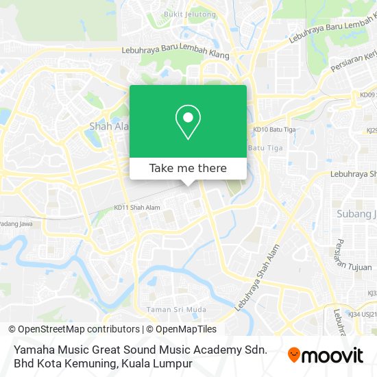 Yamaha Music Great Sound Music Academy Sdn. Bhd Kota Kemuning map