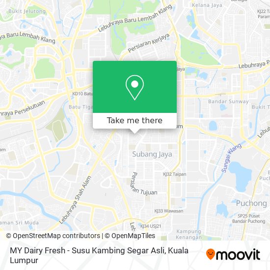 Peta MY Dairy Fresh - Susu Kambing Segar Asli