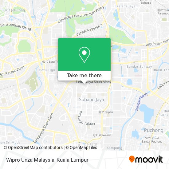 Wipro Unza Malaysia map
