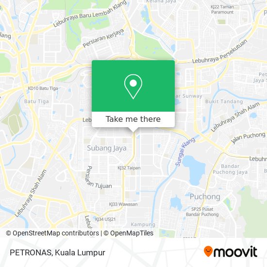 PETRONAS map