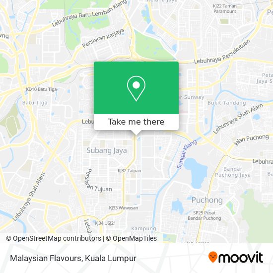 Malaysian Flavours map