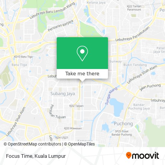 Focus Time map