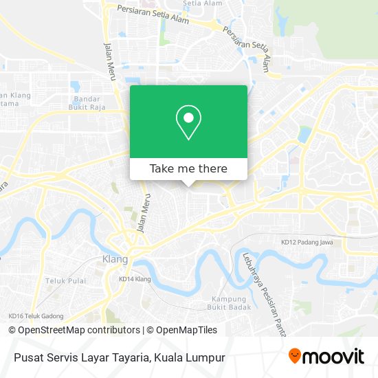 Pusat Servis Layar Tayaria map