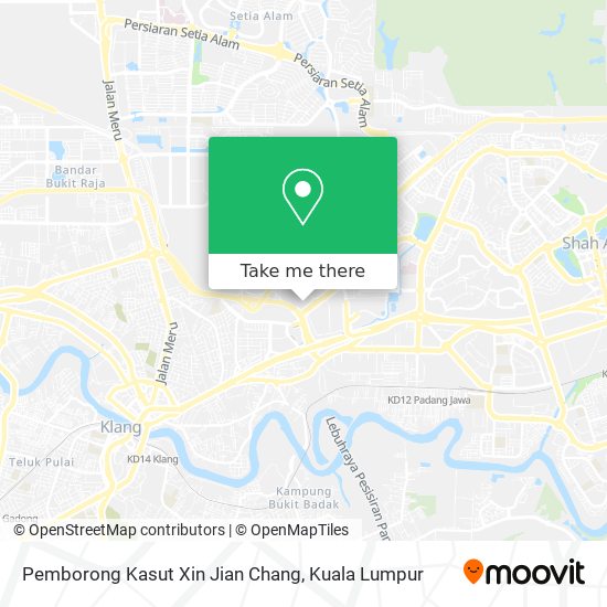 Pemborong Kasut Xin Jian Chang map