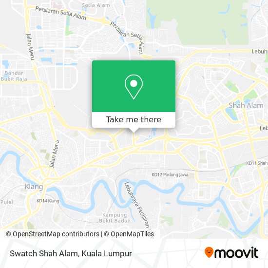 Swatch Shah Alam map