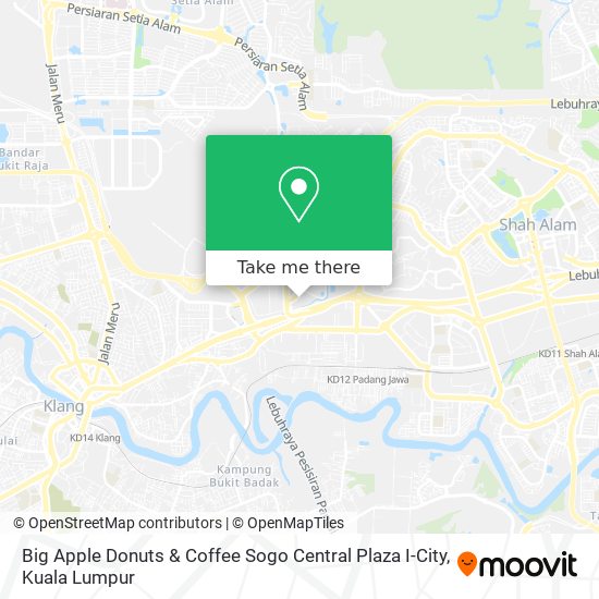 Big Apple Donuts & Coffee Sogo Central Plaza I-City map