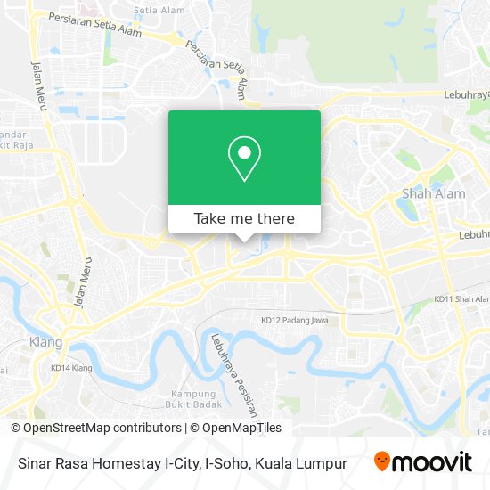 Sinar Rasa Homestay I-City, I-Soho map