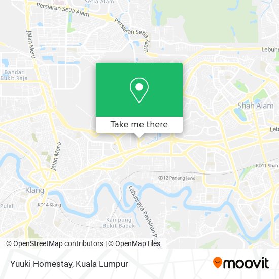 Yuuki Homestay map