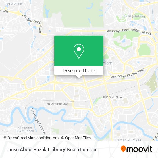 Tunku Abdul Razak I Library map