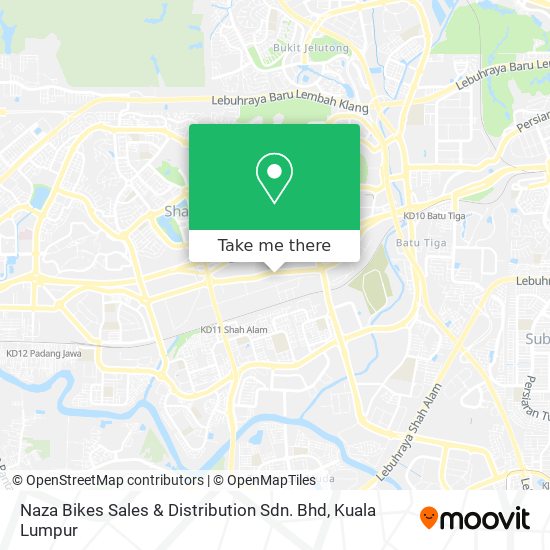 Peta Naza Bikes Sales & Distribution Sdn. Bhd