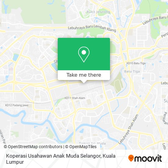 Koperasi Usahawan Anak Muda Selangor map