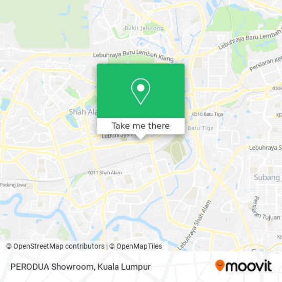 PERODUA Showroom map