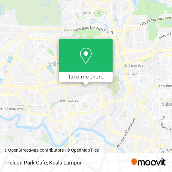 Peta Pelaga Park Cafe