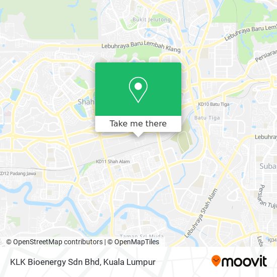 Peta KLK Bioenergy Sdn Bhd