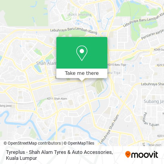 Tyreplus - Shah Alam Tyres & Auto Accessories map
