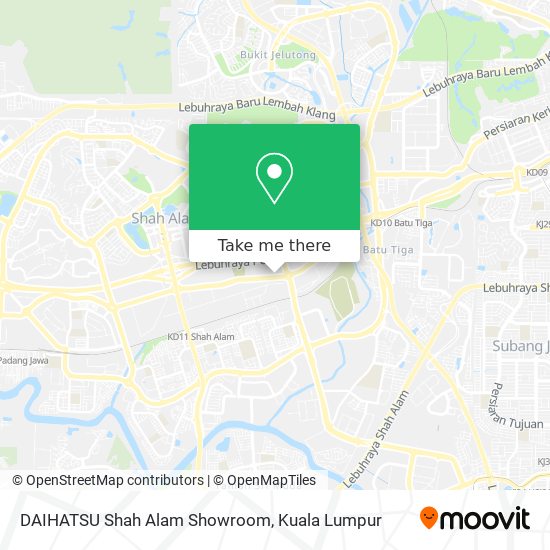 DAIHATSU Shah Alam Showroom map