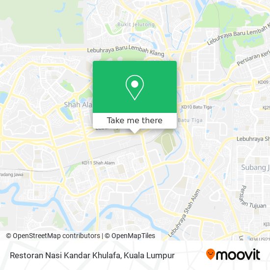 Restoran Nasi Kandar Khulafa map