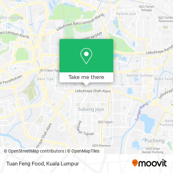 Tuan Feng Food map