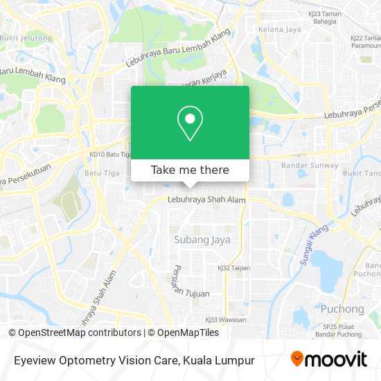 Eyeview Optometry Vision Care map