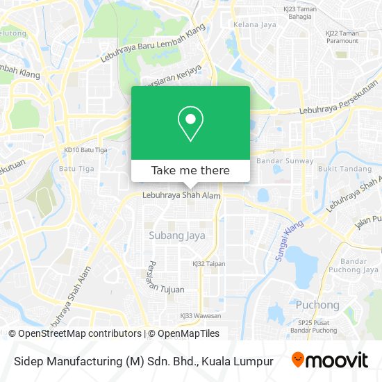 Sidep Manufacturing (M) Sdn. Bhd. map