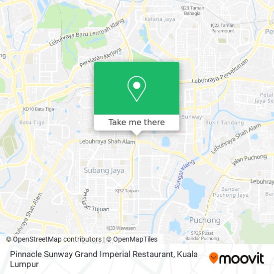 Pinnacle Sunway Grand Imperial Restaurant map