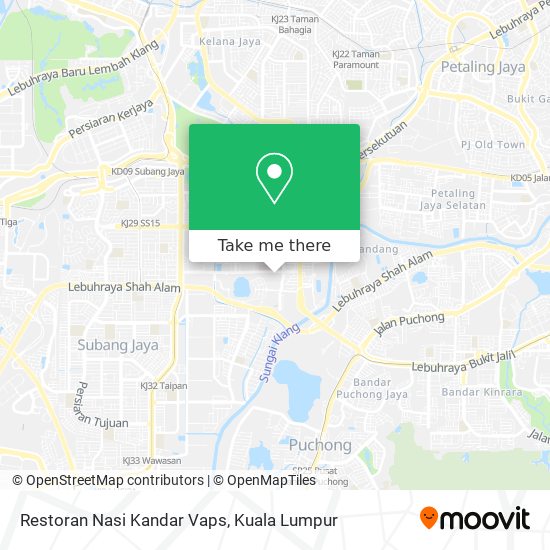 Restoran Nasi Kandar Vaps map