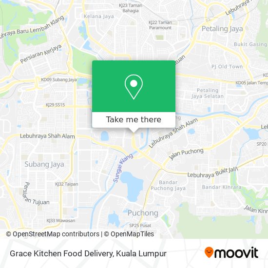 Grace Kitchen Food Delivery map
