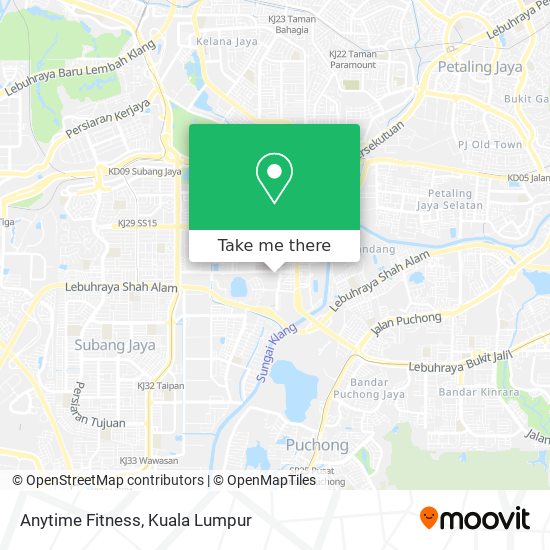 Anytime Fitness map