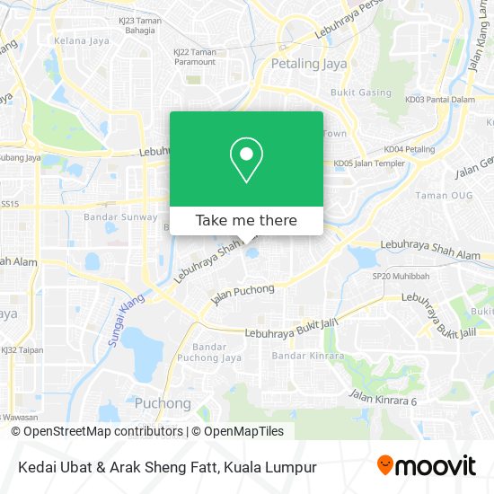 Kedai Ubat & Arak Sheng Fatt map