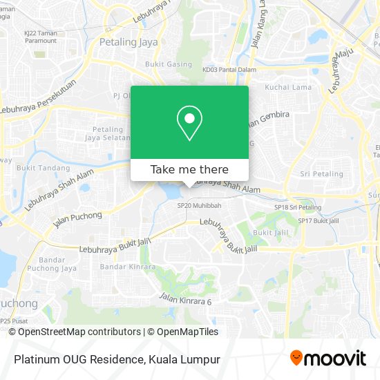 Platinum OUG Residence map