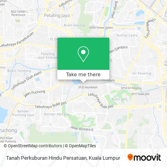 Tanah Perkuburan Hindu Persatuan map