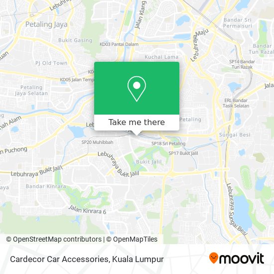 Cardecor Car Accessories map