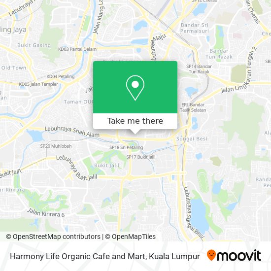 Harmony Life Organic Cafe and Mart map